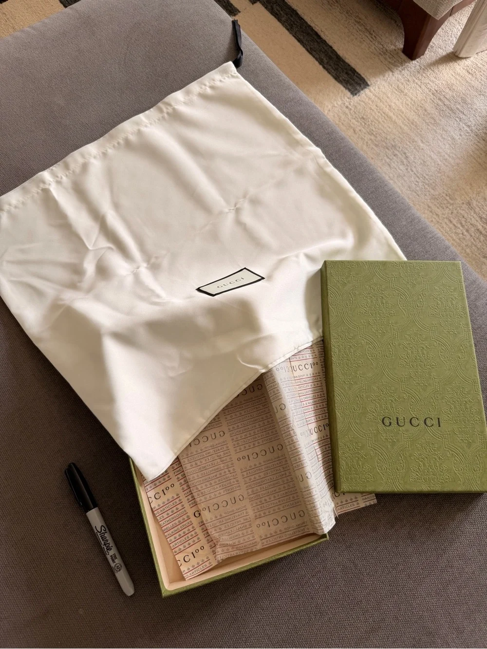 Gucci designer packaging